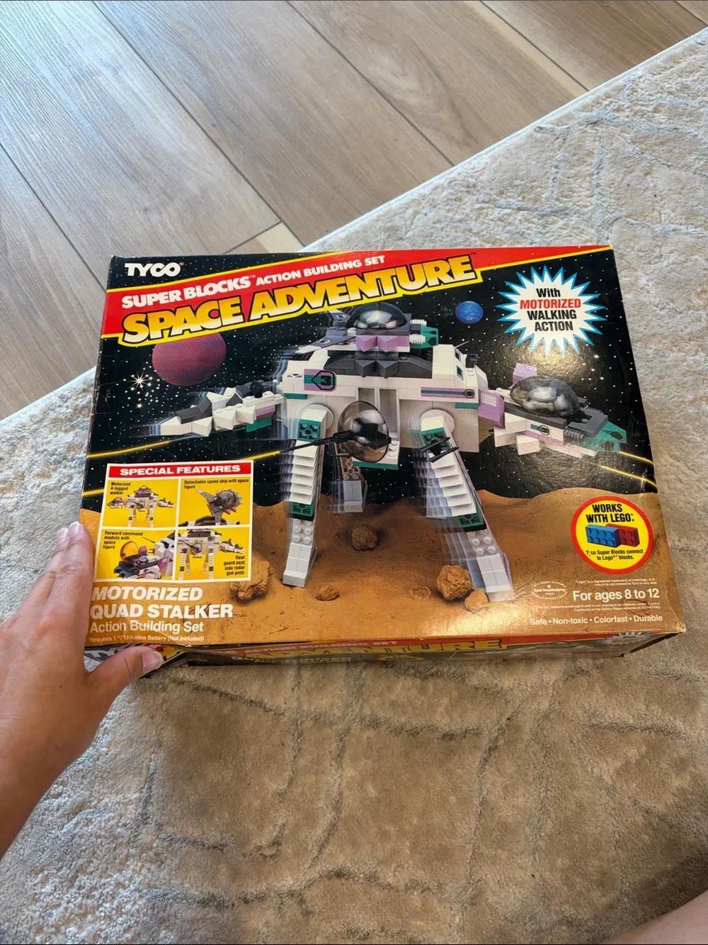 New TYCO Space Adventure Motorized Quad Stalker - White, Purple & Teal